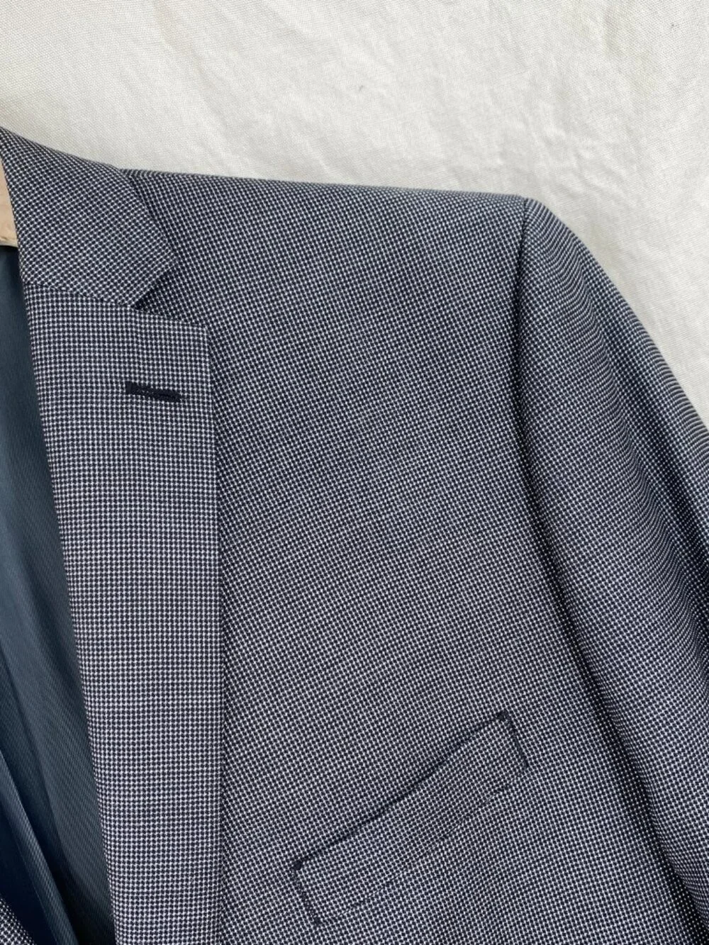 Calvin Klein Mens Blazer Suit Jacket 52 Regular Black Check